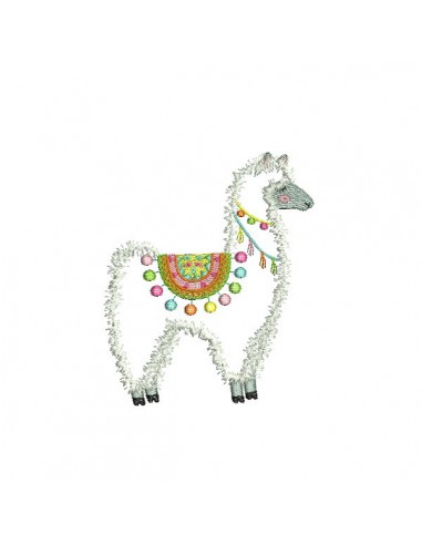 Instant download machine embroidery lama