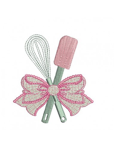 Instant download machine embroidery whip and spatula applique