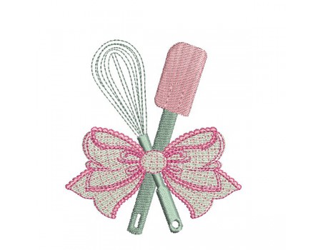 Instant download machine embroidery whip and spatula applique