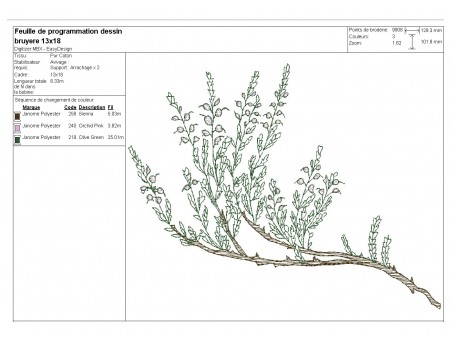 Instant download machine embroidery Flower of the Pope