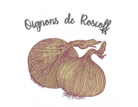 Instant download machine embroidery garlic