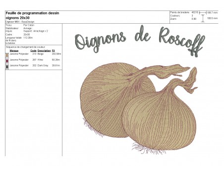 Instant download machine embroidery garlic