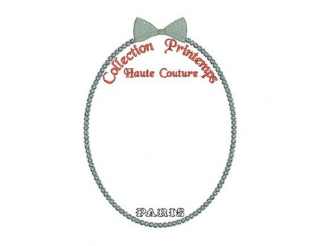 motif de broderie cadre haute couture