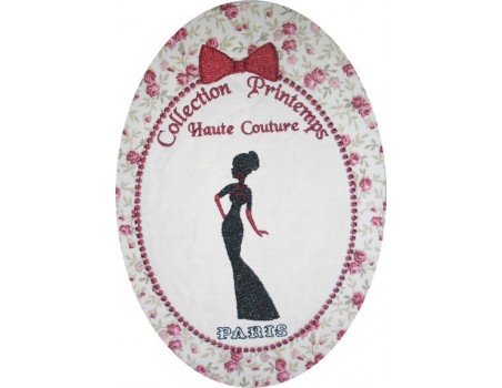 motif de broderie cadre haute couture