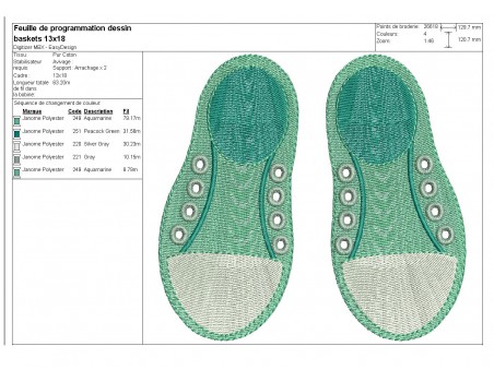 Instant download machine embroidery design  Velcro sneakers