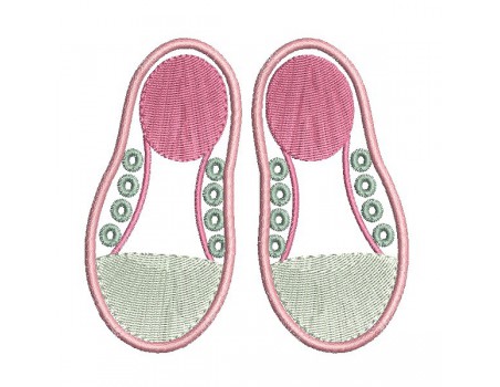 Instant download machine embroidery design   sneakers
