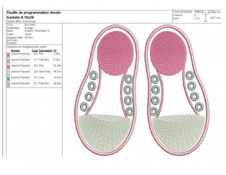 Instant download machine embroidery design   sneakers