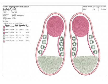 Instant download machine embroidery design   sneakers