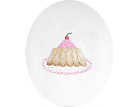 Motif de broderie charlotte aux fraises