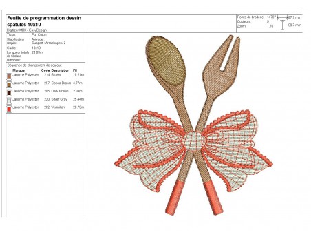 Instant download machine embroidery whip and spatula