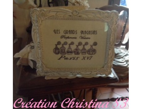 Plaque les Grands magasins 13x18 cm