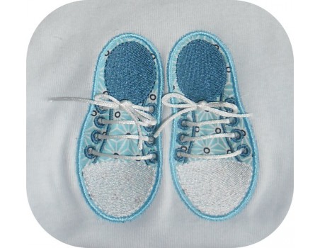 Instant download machine embroidery design   sneakers