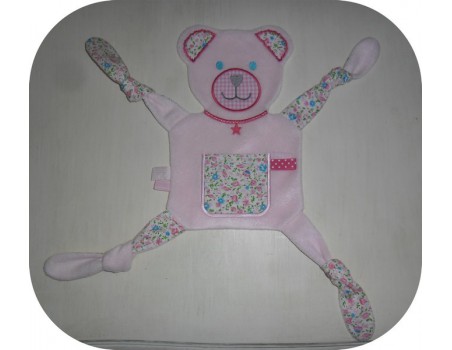 Instant download machine embroidery bear ith