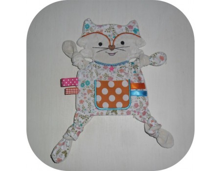 Motif de broderie machine doudou renard  ITH