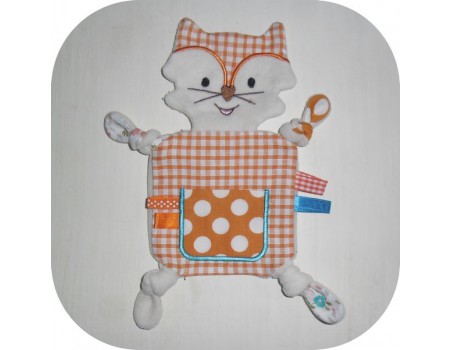 Motif de broderie machine doudou renard  ITH