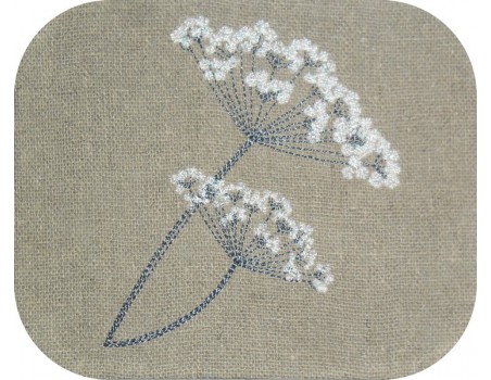 Motif de broderie machine  gypsophile