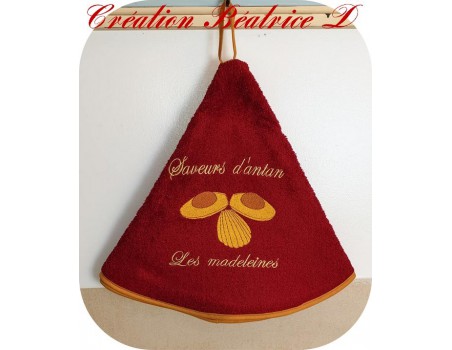 Motif de broderie machine madeleines