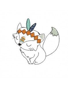 Instant download machine embroidery  Indian duck