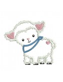 Instant download machine embroidery lamb applique