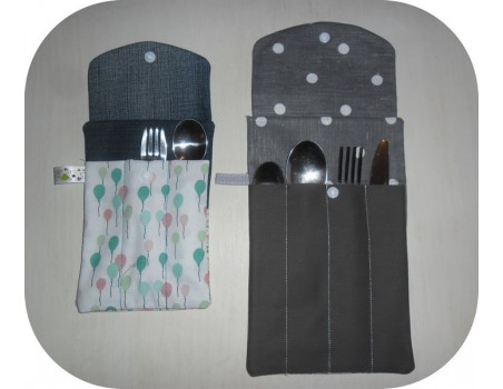 Instant download machine embroidery cutlery box ith