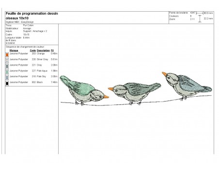 embroidery design  margouillat