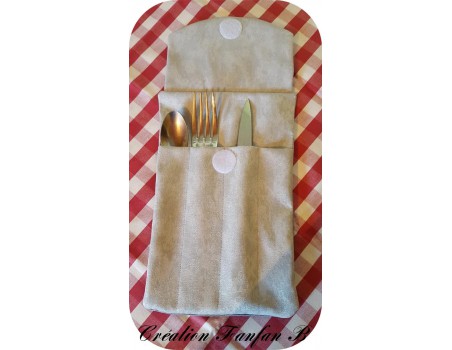 Instant download machine embroidery cutlery box ith