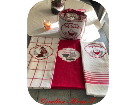 Motif de broderie machine Cuisine Recettes de Famille