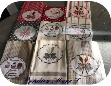 Motif de broderie mignardises