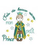 Motif de broderie machine prince
