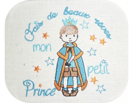 Embroidery design frame  princess