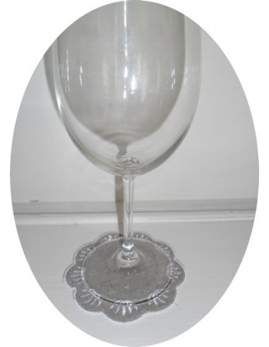 Motif de broderie dessous de verre baroque