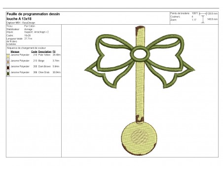 Instant download machine embroidery enamelled ladle