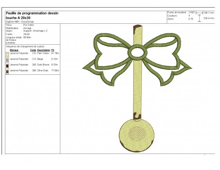 Instant download machine embroidery enamelled ladle