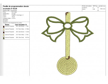 Instant download machine embroidery enamelled skimmer
