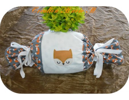 Instant download machine embroidery fox