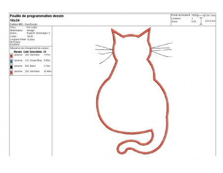 Instant download machine embroidery cat attitude