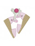 Instant download machine embroidery design mylar applique platform shoes
