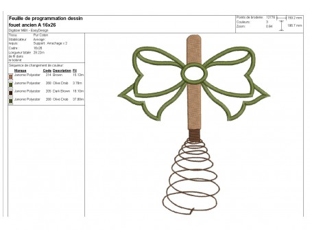 Instant download machine embroidery applique enamelled skimmer