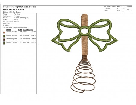 Instant download machine embroidery applique enamelled skimmer