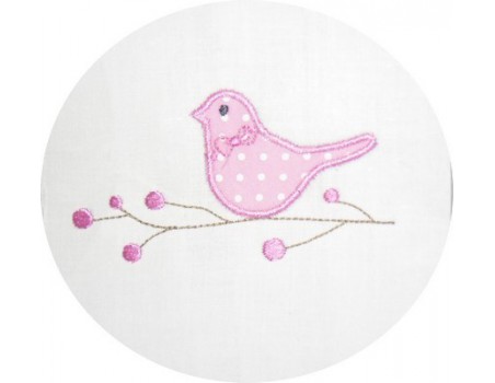 Motif de broderie Oiseau sur la branche