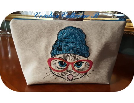 Instant download machine embroidery  cat so cute applique