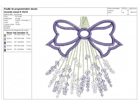 Instant download machine embroidery lavander