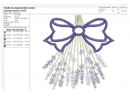 Instant download machine embroidery lavander