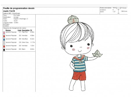 Embroidery design   little Prince