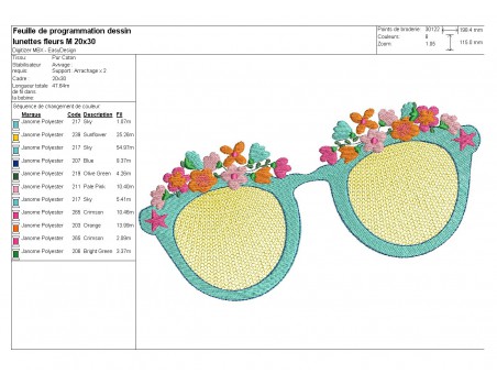 Instant download machine embroidery design flamingos tropical vibes with mylar