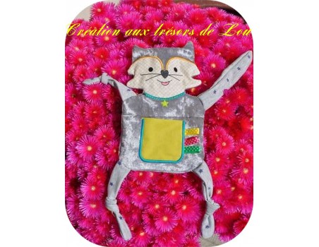 Motif de broderie machine doudou renard  ITH