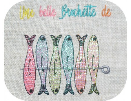 Instant download machine embroidery  pilchard