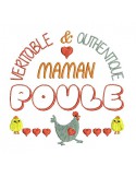 Instant download machine embroidery doting mother