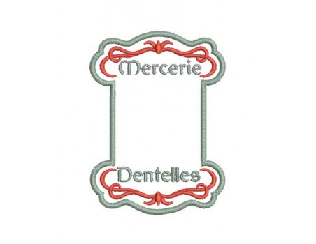 Motif de broderie cartonnette mercerie dentelle