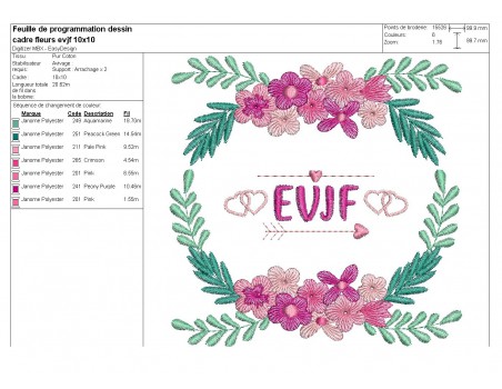 Embroidery design weeding frame